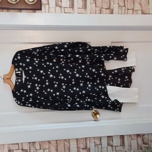 Cato's tunic top with leggings size 14/16 W, black and white